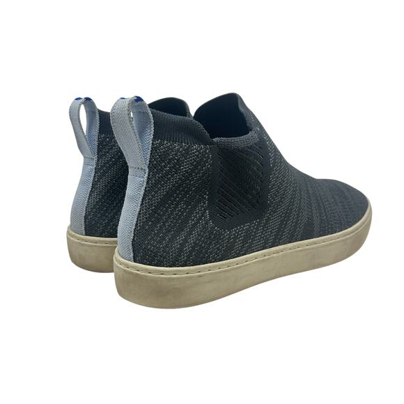 Rothy's The Chelsea Knitted Ankle Sneaker Boots‎ Graphite Melange Gray Size 9 - Picture 7 of 13